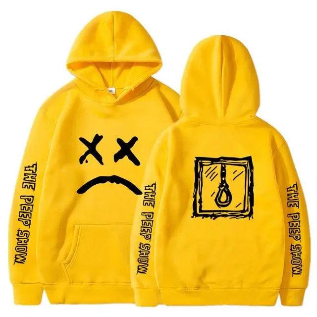 Hip Hop Hoodies Modern Hell Hood For Boy Men Women Hooded Pullover Male Female Cry Baby Hoodie Sweatshirts Women's Hoodie Peep Show Rap Music Men's Hip Hop Weep Rapper Sweater Warm Winter Sweater