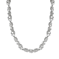 Nugget Chain 8.5 mm Necklace Real Solid 925 Sterling Silver