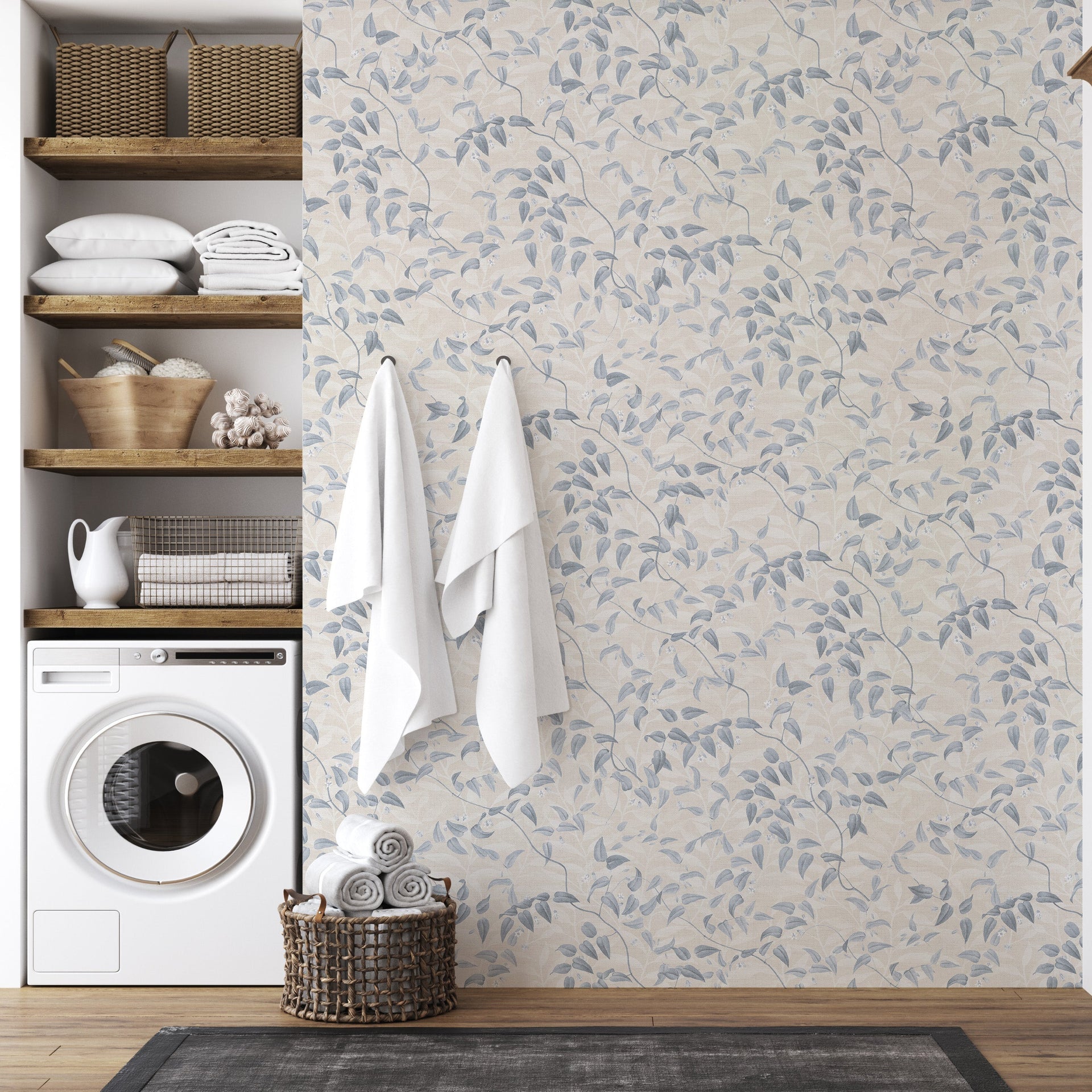 Hollins Cottagecore Floral Wallpaper Transitional Style