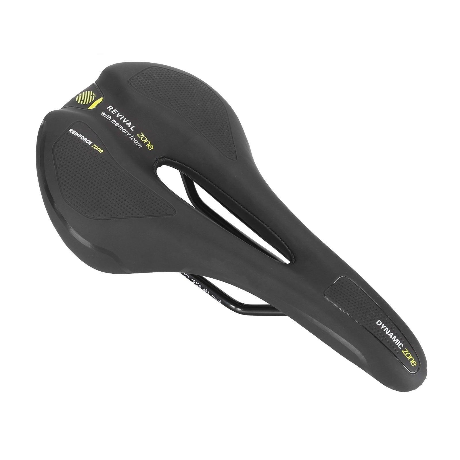 Stevvex ergonomic bicycle saddle with memory foam and hollow design