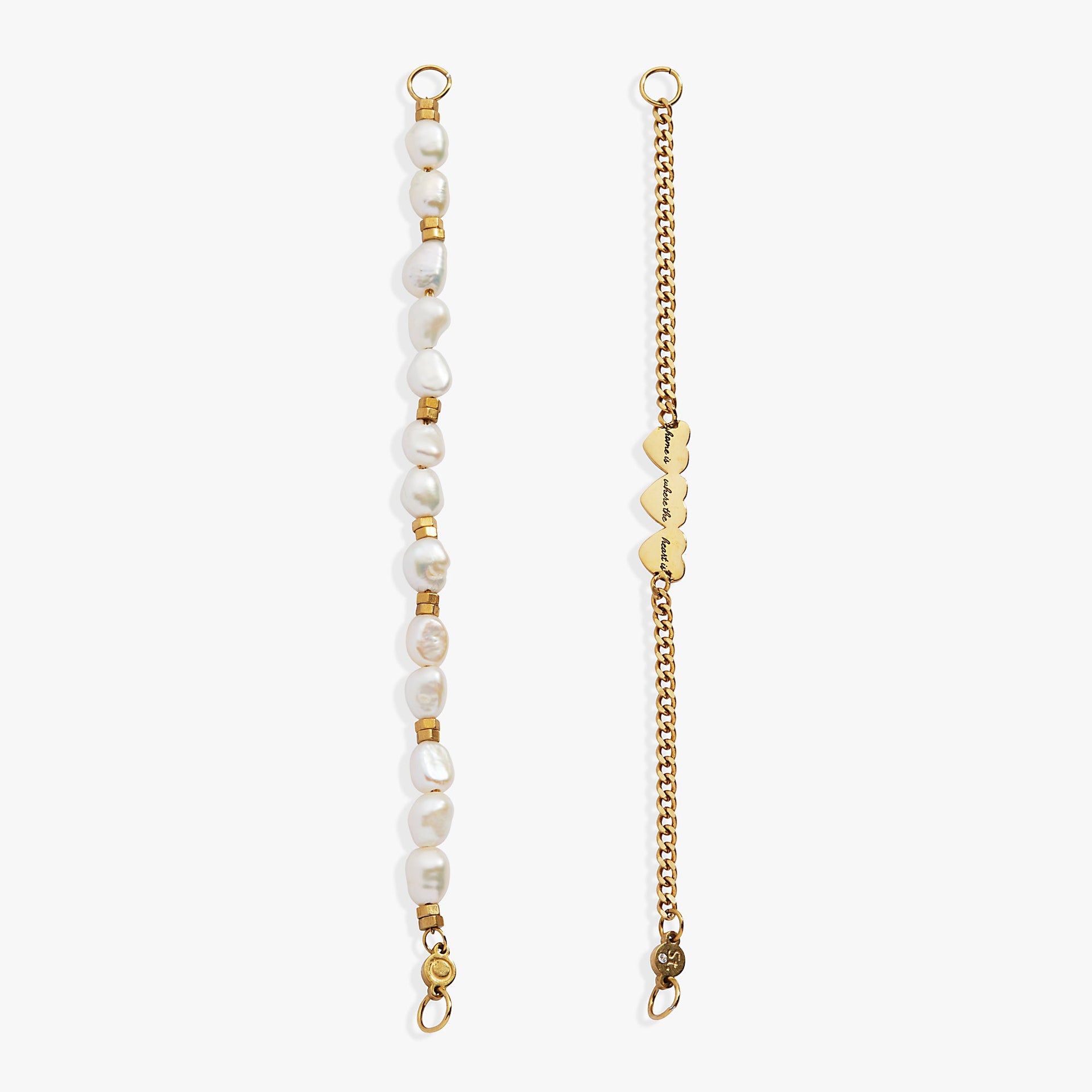 'Home Is Where The Heart Is' Pearl Stranded™ Bracelet Set