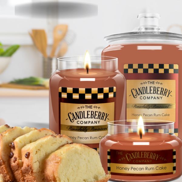 Honey Pecan Rum Cake Small Jar Candle | Gourmet Scent