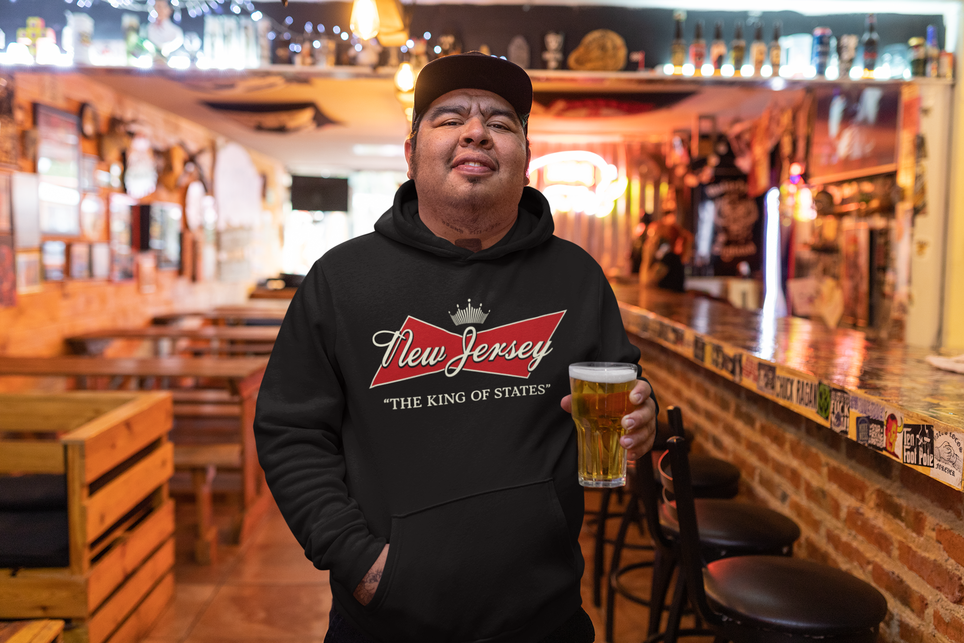 King of States Unisex Graphic Hoodie: Newark Heritage Streetwear