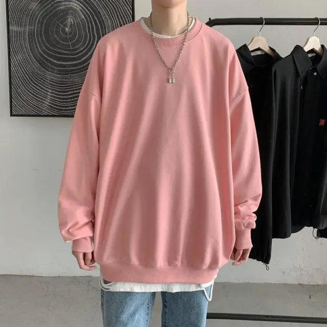 Men's Black and White Hip Hop Pullover Hoodie Streetwear