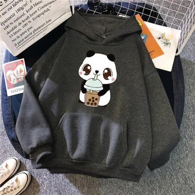 Oversized Streetwear Hoodie with Graphic Print – Cozy Winter Pullover