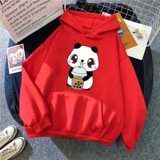 Oversized Streetwear Hoodie with Graphic Print – Cozy Winter Pullover