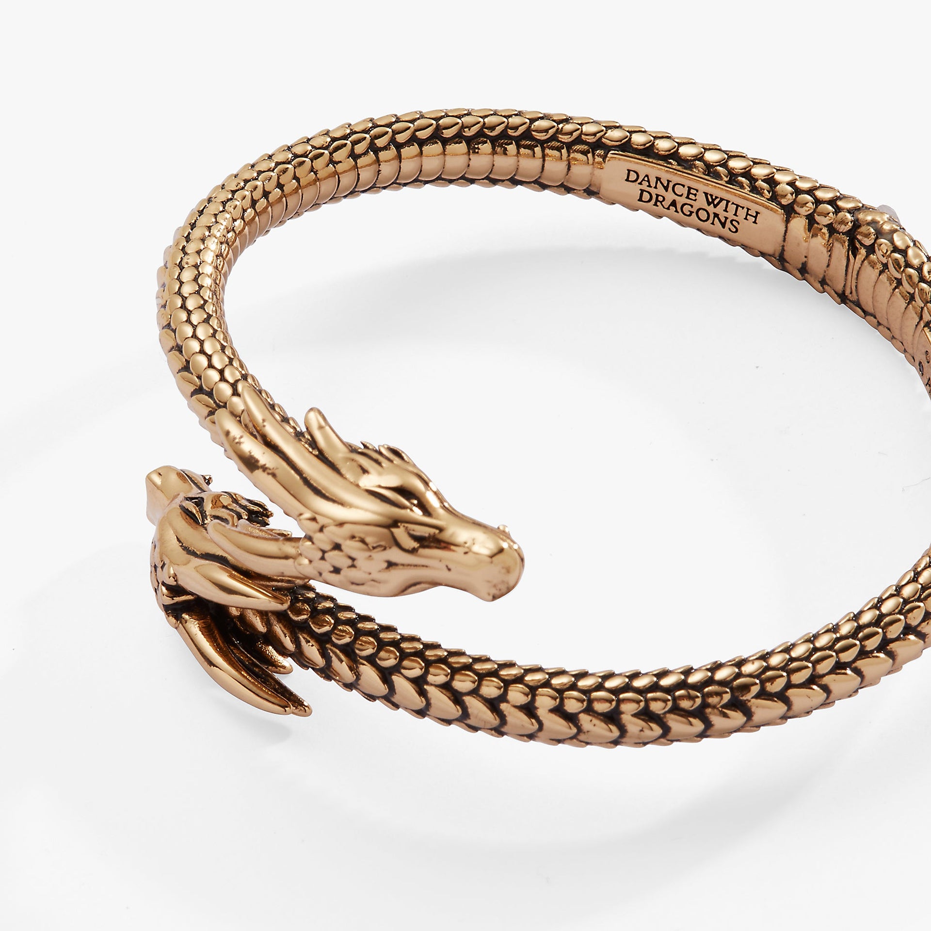 House of the Dragon™ Dragon Head Cuff Bracelet in Gold or Silver