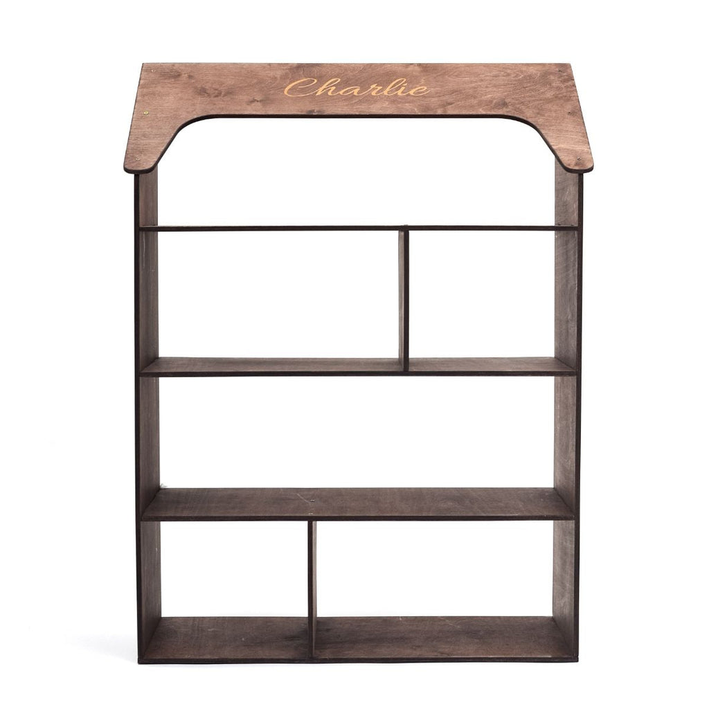 House-Shaped Montessori Bookcase for Kids Nursery and Playroom