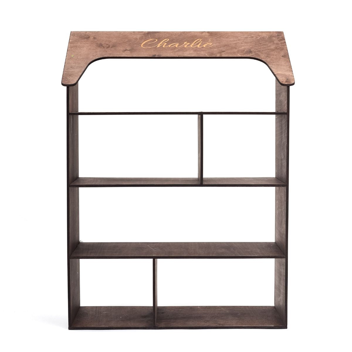 House-Shaped Montessori Bookcase for Kids Nursery and Playroom