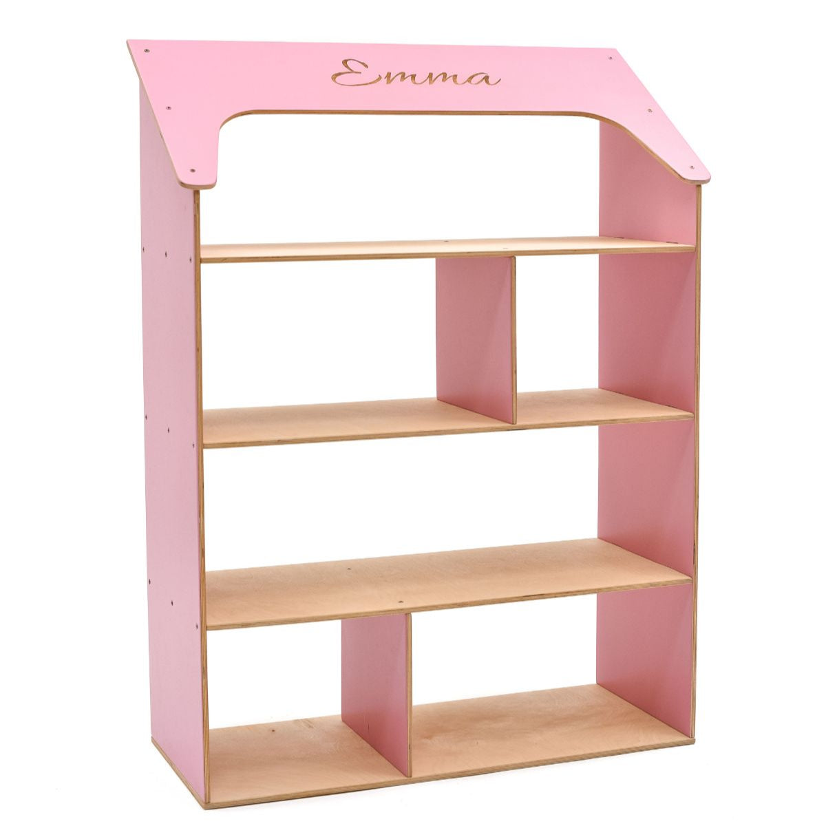 House-Shaped Montessori Bookcase for Kids Nursery and Playroom