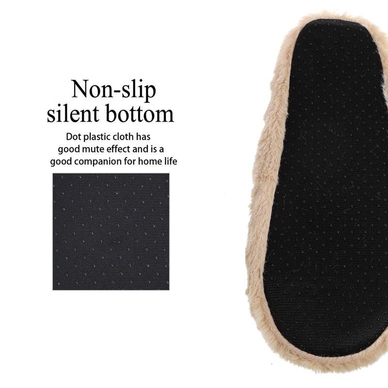 Women’s Plush Mouse Ear Memory Foam Slippers for Winter Comfort