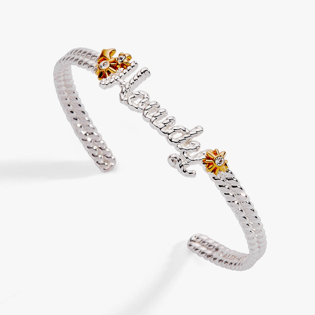 Howdy Script Cuff Bracelet with Crystals and Stars