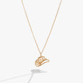 Gold Howdy necklace featuring a cowboy hat charm, perfect for western-inspired bohemian jewelry looks.