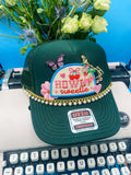 Howdy Sweetie Charmed V3- Trucker Hat Dark Green