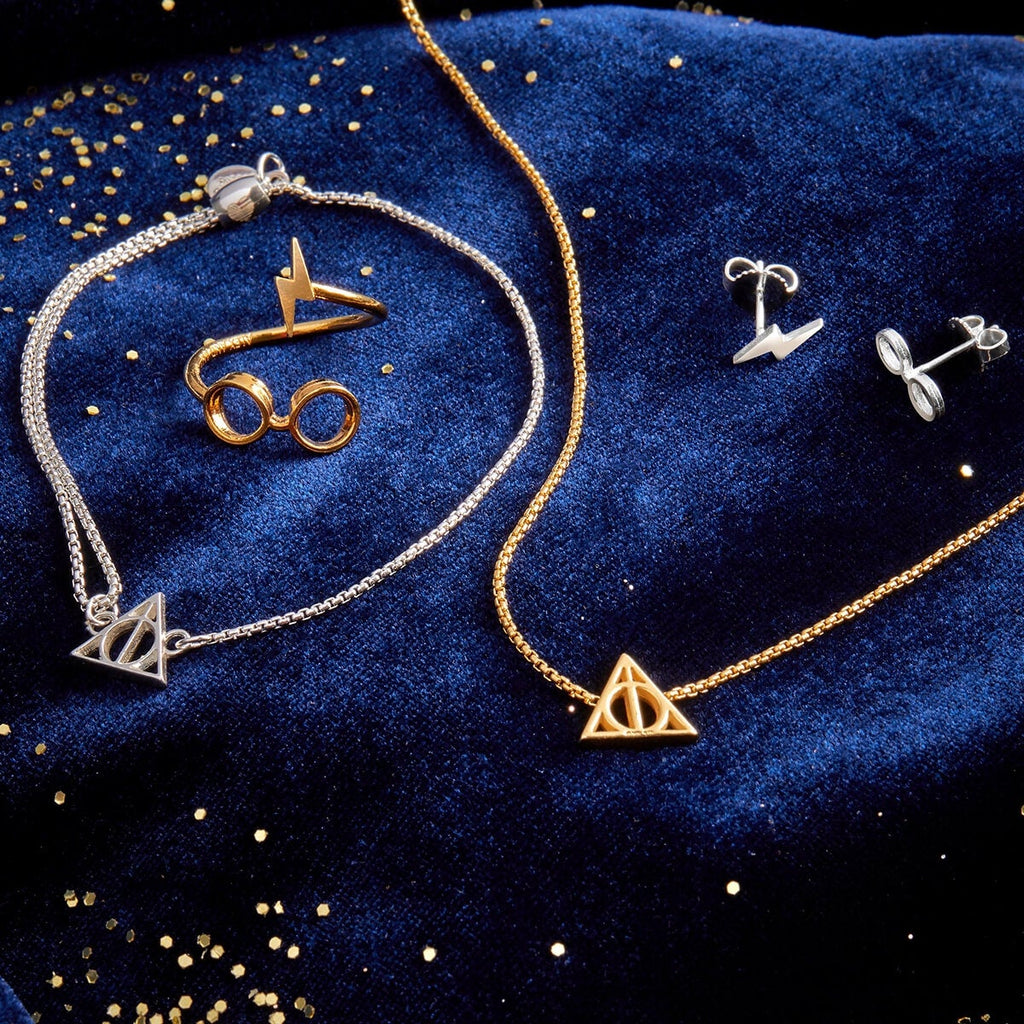 Harry Potter Glasses and Scar Wrap Ring in Sterling Silver 925