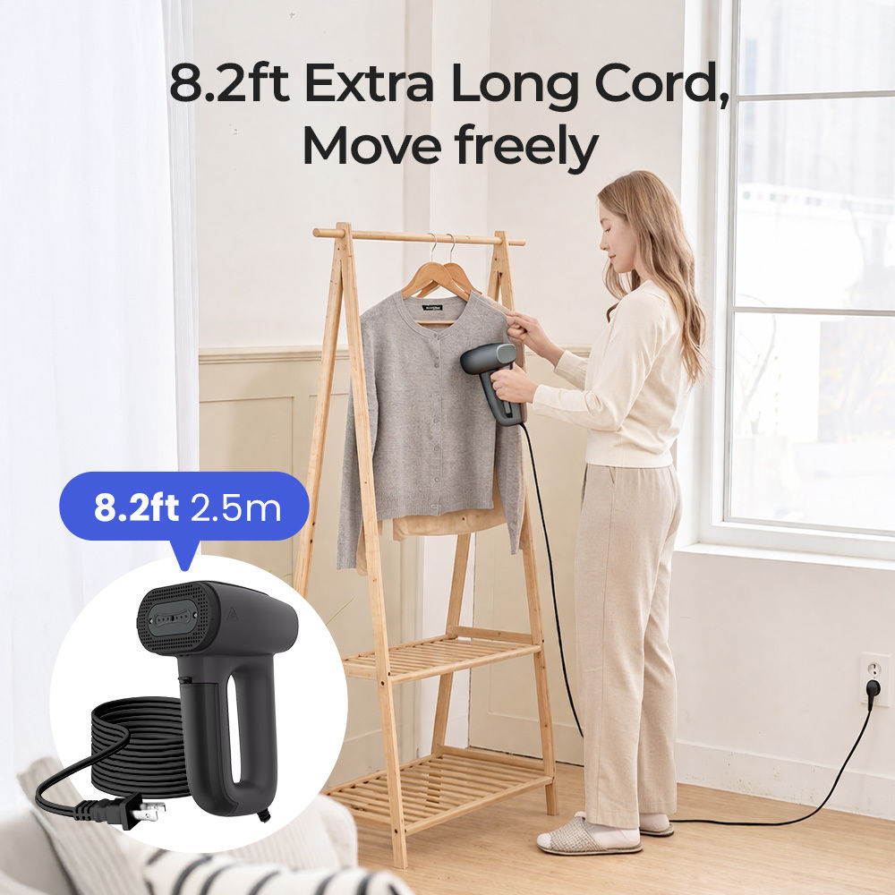 Vacuum Garment Steamer with Fabric-Grip Suction