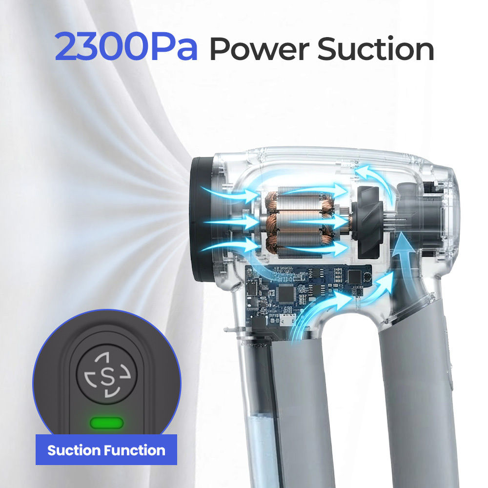 Vacuum Garment Steamer with Fabric-Grip Suction
