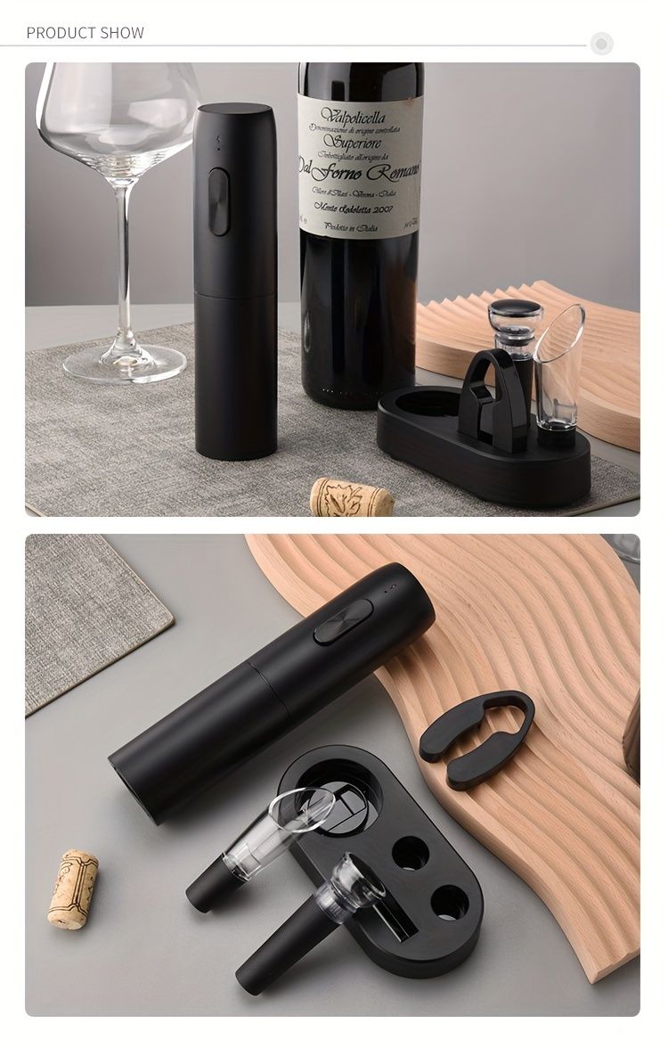 Rechargeable Electric Wine Opener Set