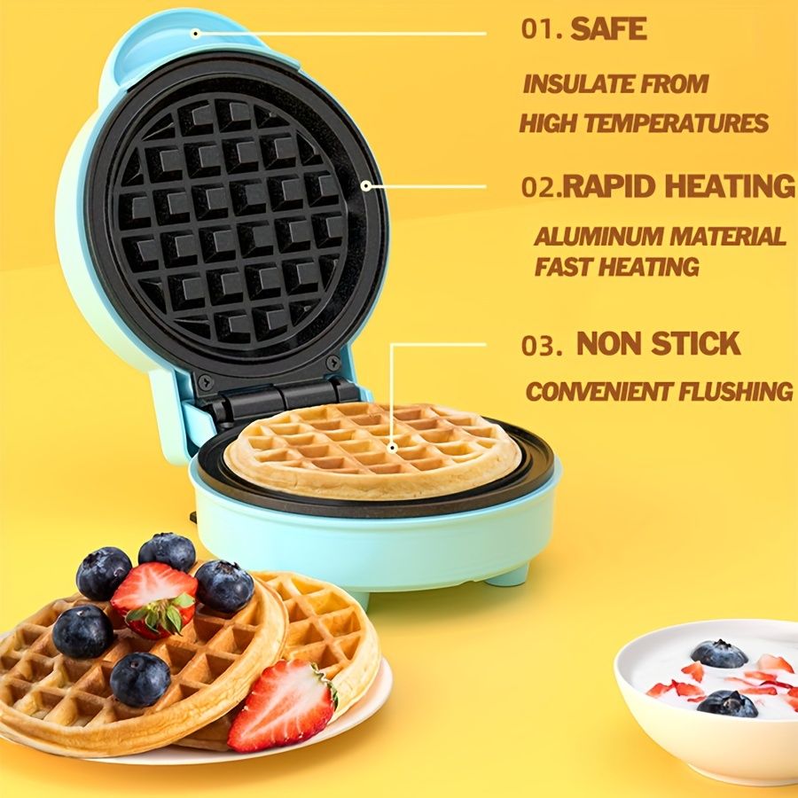 Mini Round Nonstick Waffle Maker