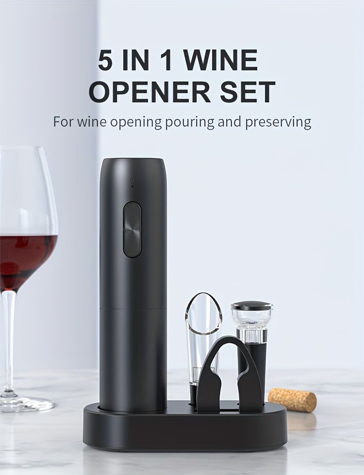 Rechargeable Electric Wine Opener Set
