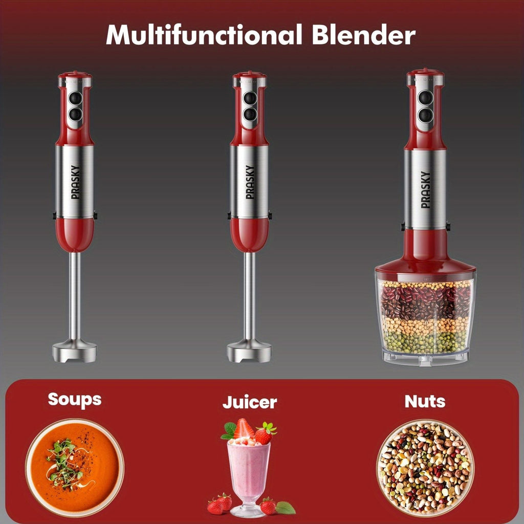 5-in-1 Handheld Mixer Set with Whisk and Measuring Cups
