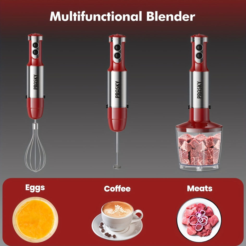 5-in-1 Handheld Mixer Set with Whisk and Measuring Cups