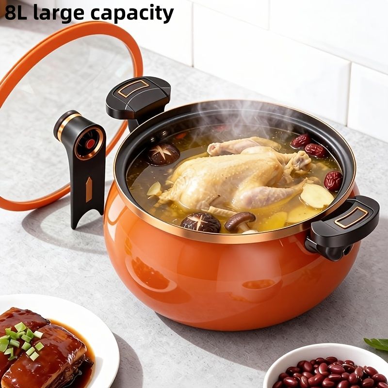 Enamel Stew Pot with Double Handles