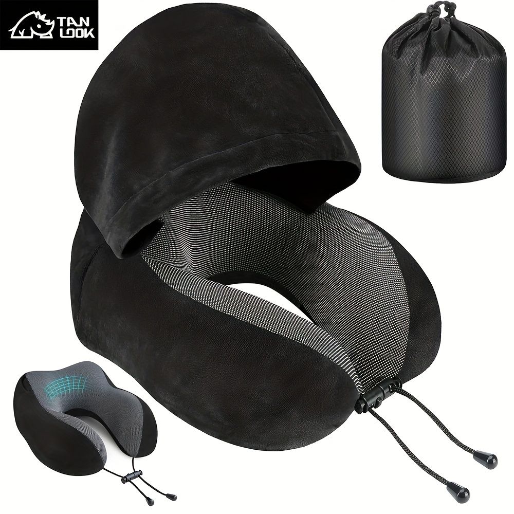Hooded U-Shaped Travel Neck Pillow