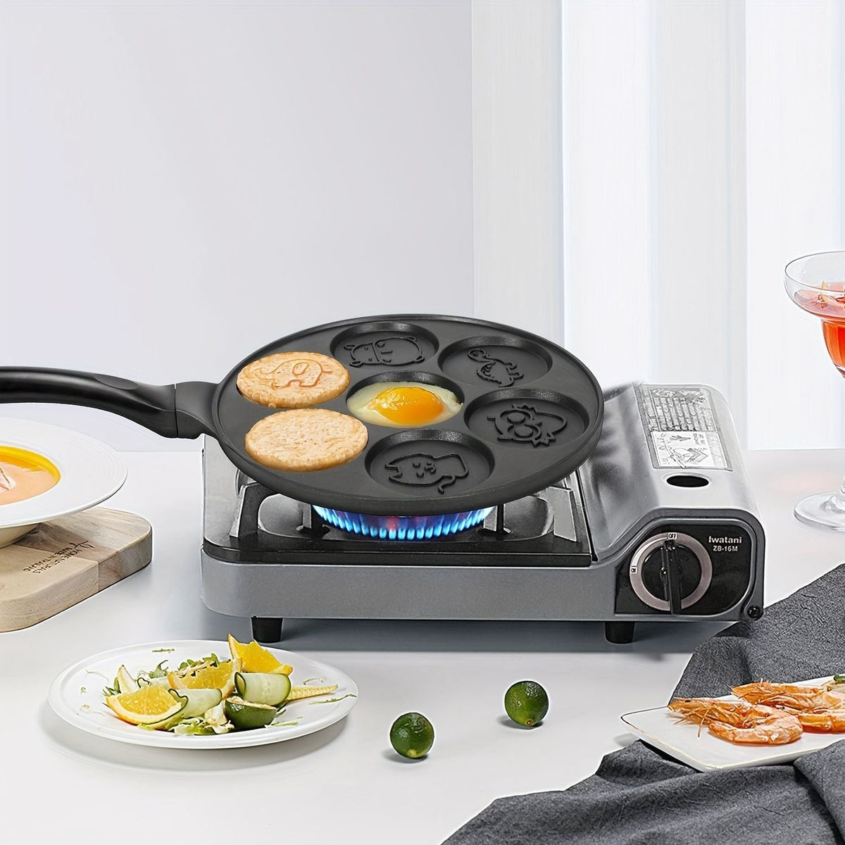 7-Hole Non Stick Animal Pancake Pan