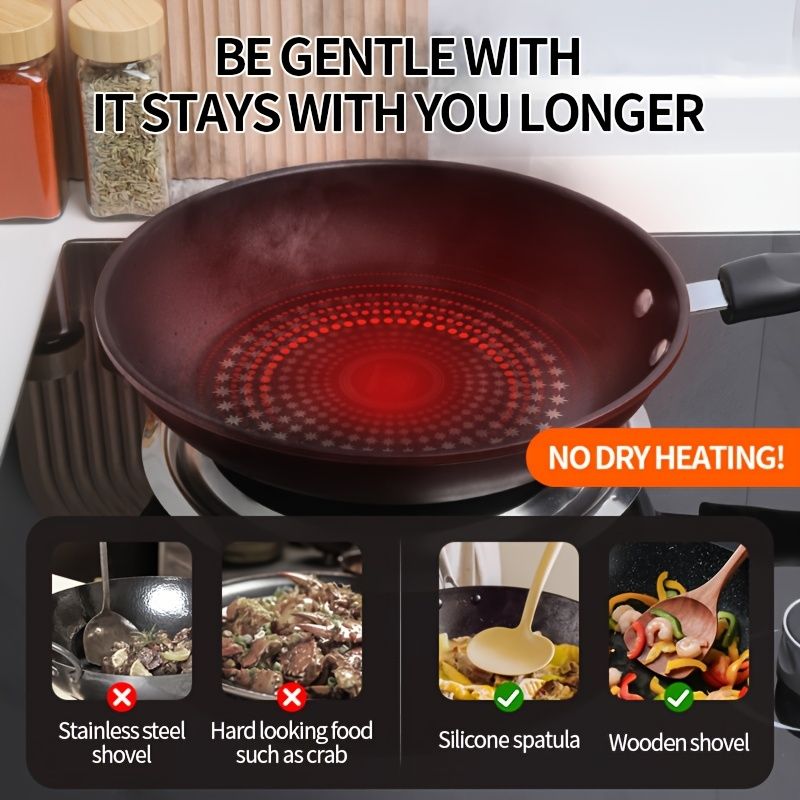 Nonstick Induction Frying Pan for Gas Stovetops