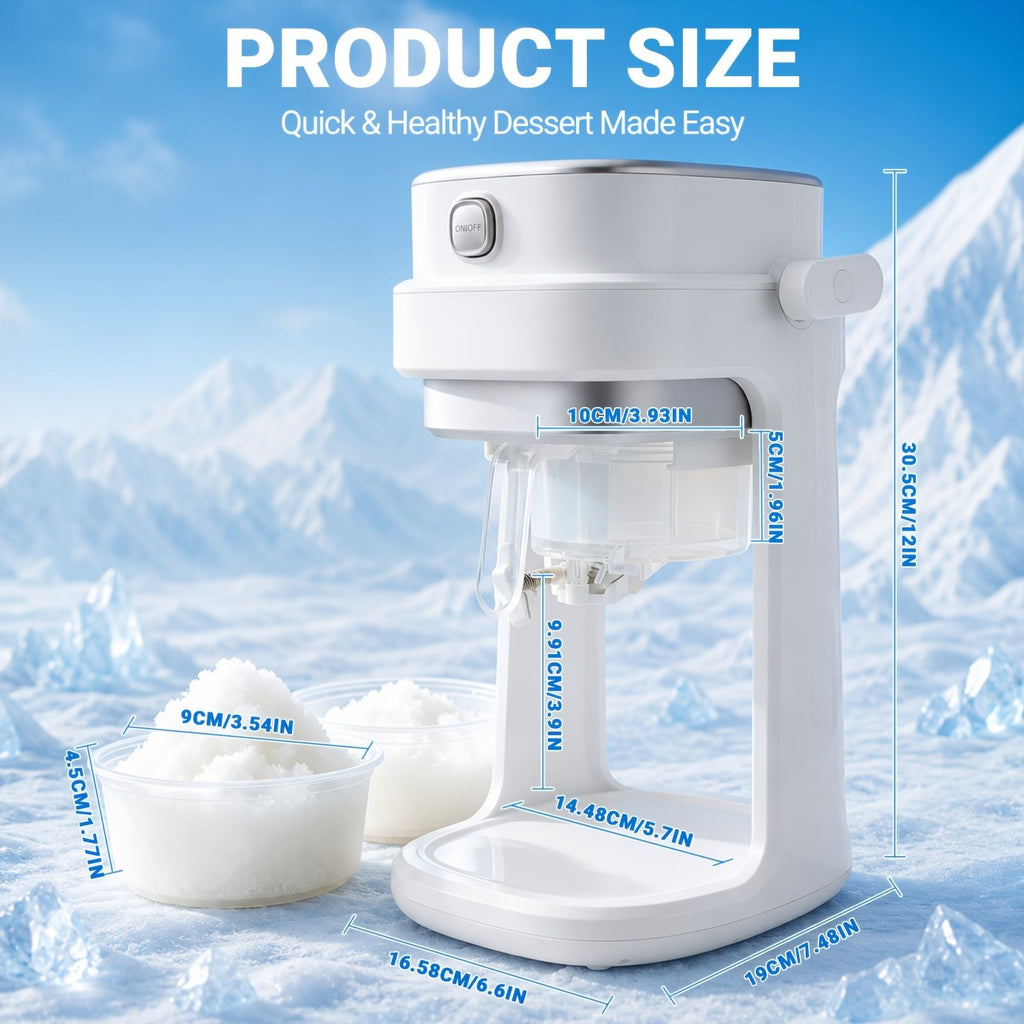 Adjustable Button Ice Crusher Machine