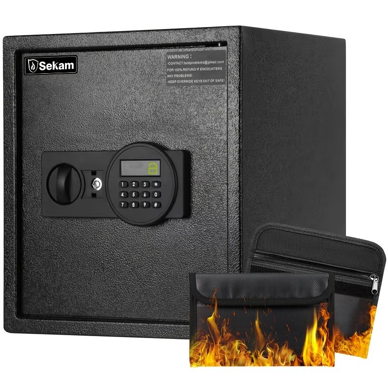 Fireproof Bag with Lock and Key