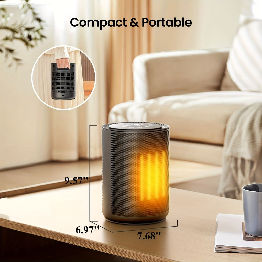 Ceramic Space Heater with Thermostat and Fan