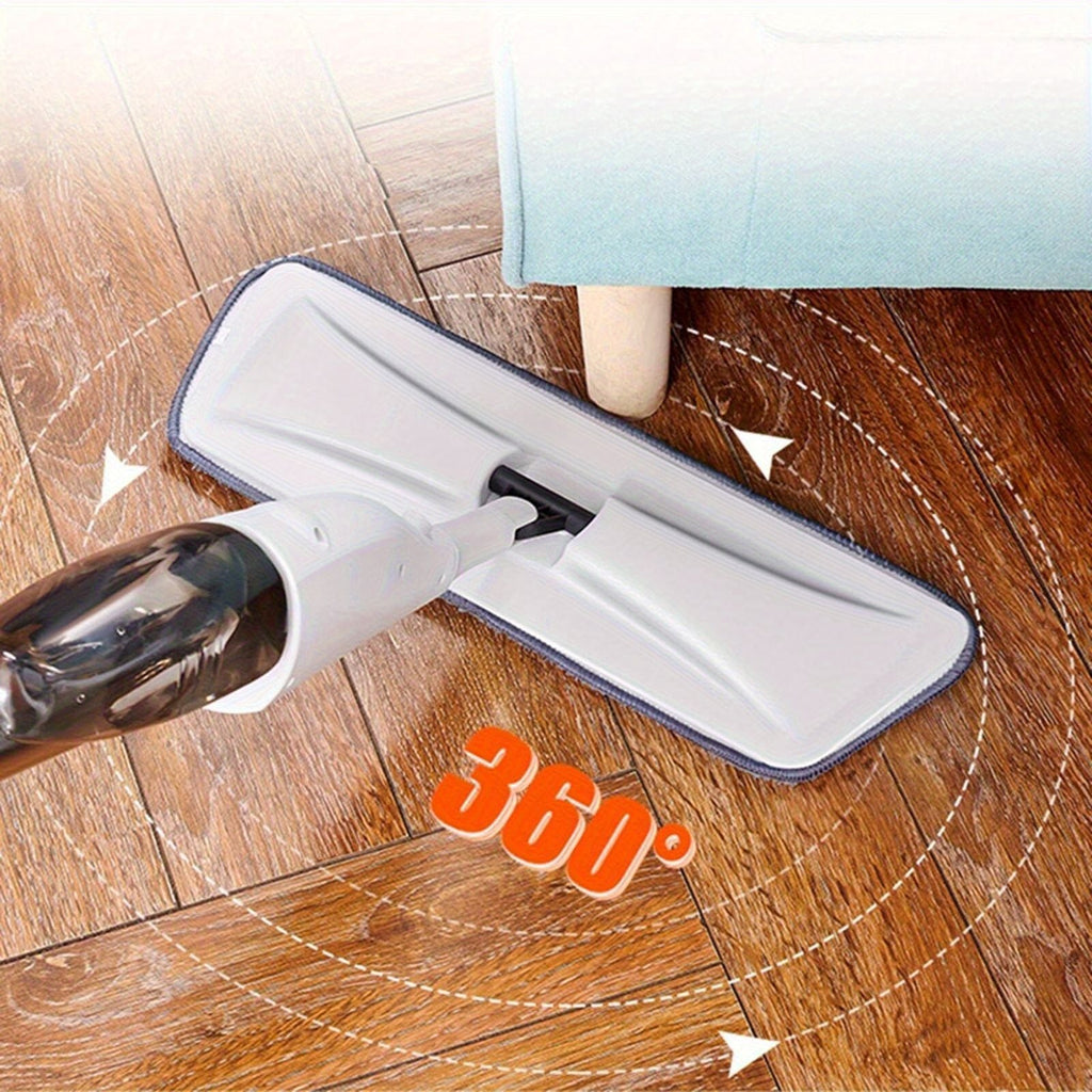 Microfiber Spray Mop with 4 Reusable Pads and Scraper