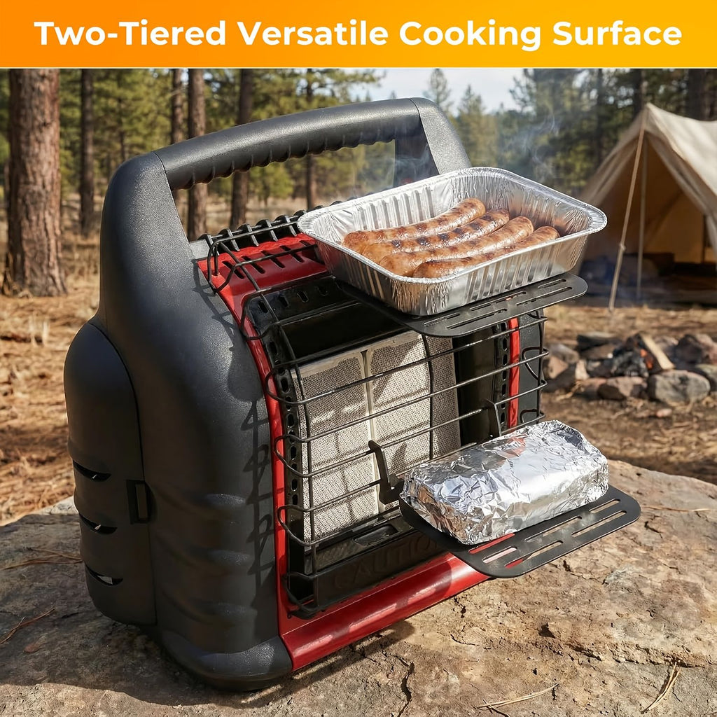 Wood Stove Fan Bracket with Storage Bag