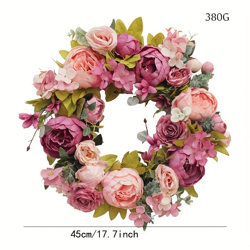 Artificial Flower Wreath for Wall and Door Decor