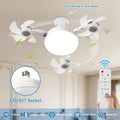 E27 E26 LED Ceiling Fan Light with Remote