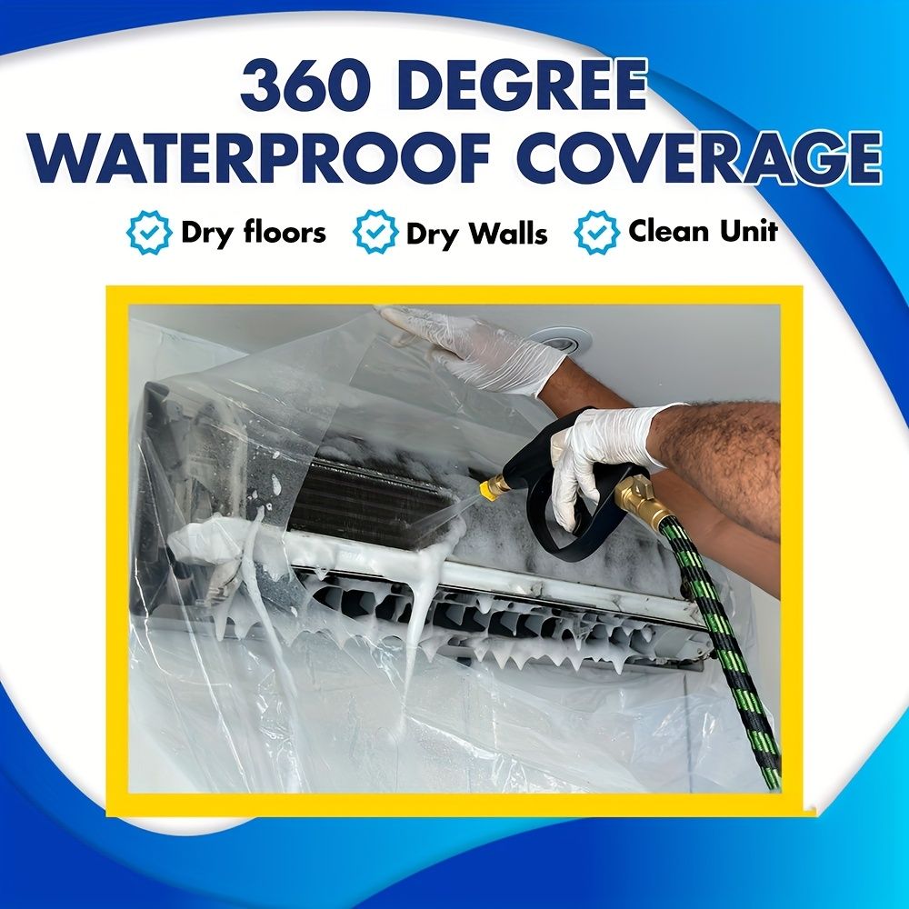 Air Conditioner Cleaning Hood with Water Collection Bag