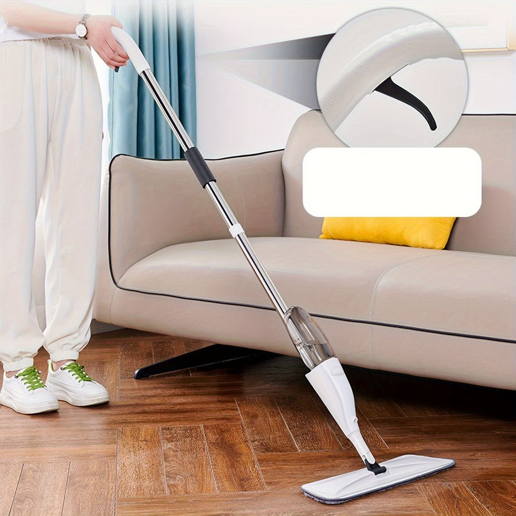 Microfiber Spray Mop with 4 Reusable Pads and Scraper