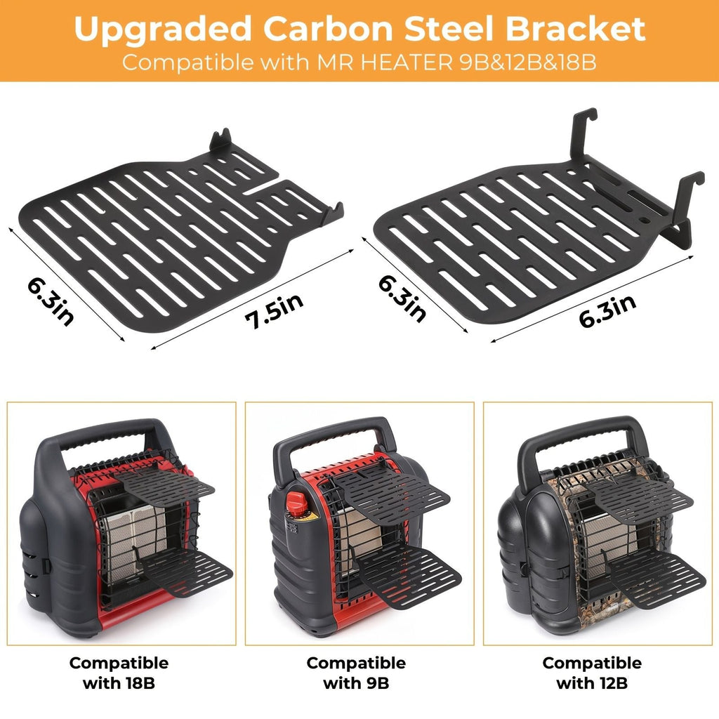 Wood Stove Fan Bracket with Storage Bag