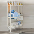 Vertical Tableware Dish Rack with Detachable Drain Tray