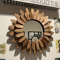 Round Sunflower Wall Mounted Makeup Mirror