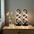 Spiral LED Table Lamp with Push Button Switch