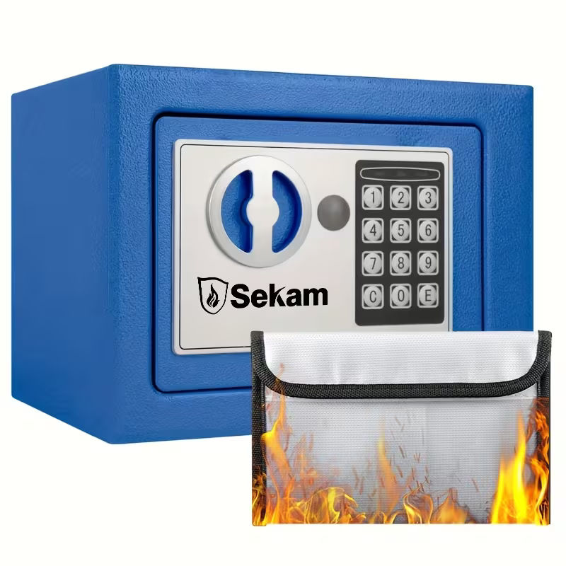 Fireproof Bag with Lock and Key