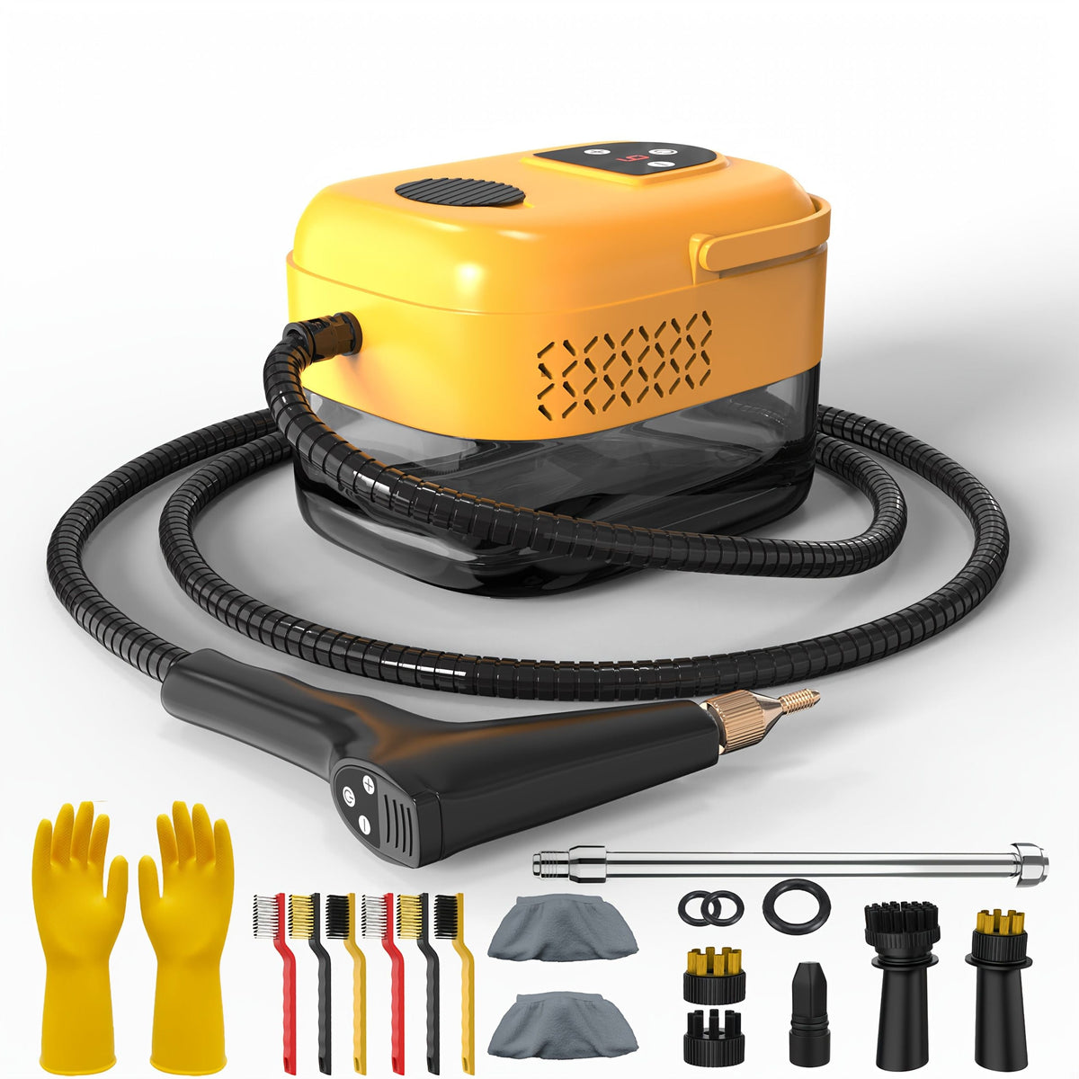 Handheld High Pressure Steam Cleaner with 35-Piece Accessory Set