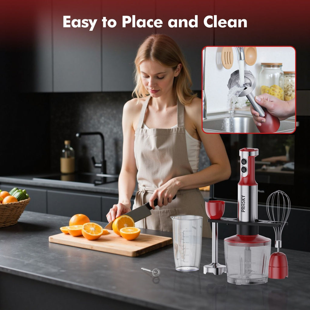 5-in-1 Handheld Mixer Set with Whisk and Measuring Cups