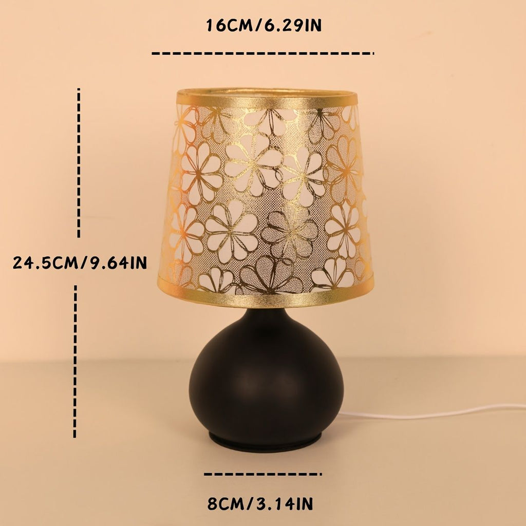 Vintage Fabric Table Lamp with Switch Button