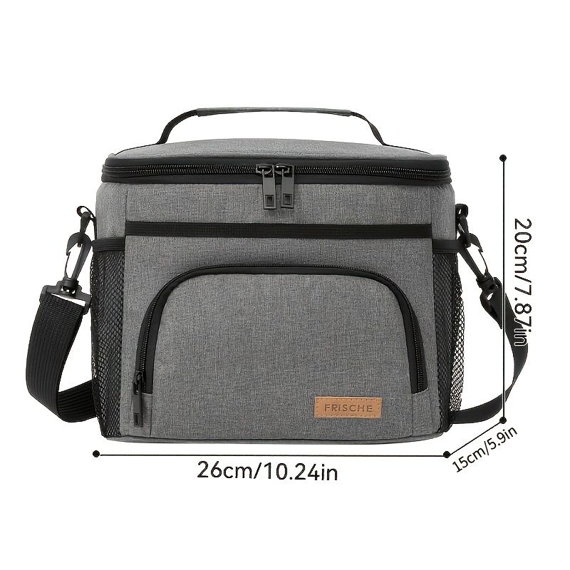 Insulated Lunch Bag Square Bento Cooler Tote