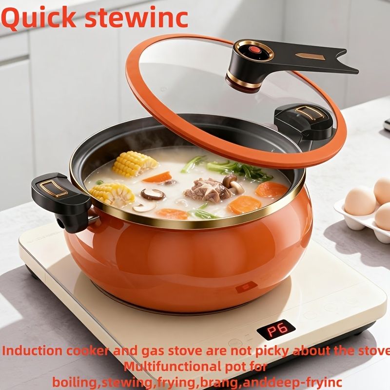 Enamel Stew Pot with Double Handles