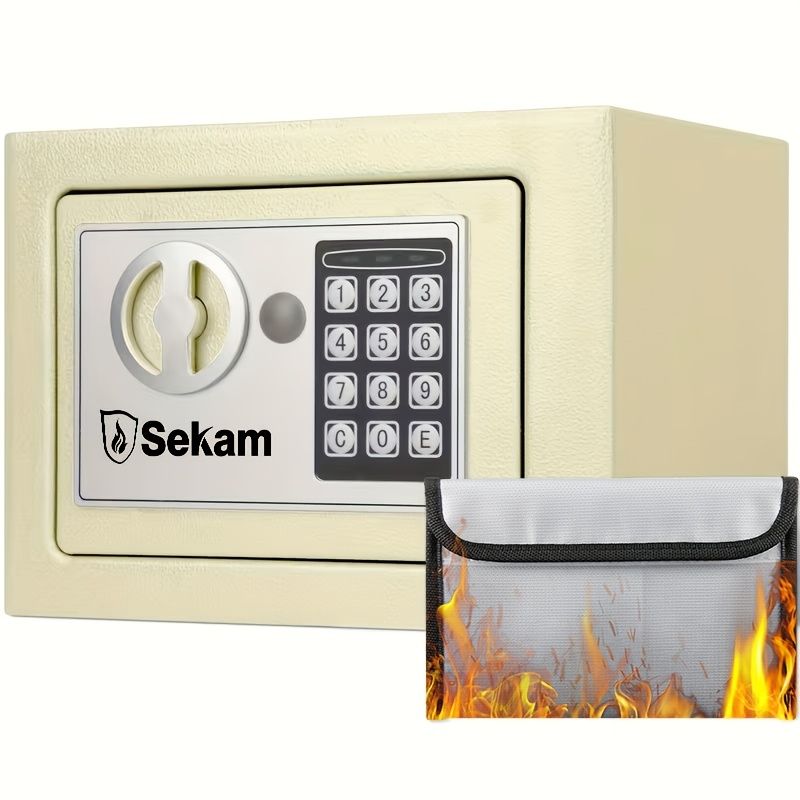 Fireproof Bag with Lock and Key